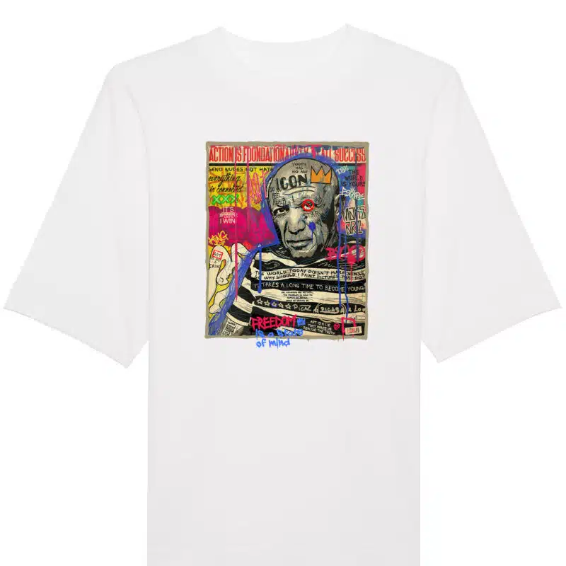 "Art is not a crime" Pablo Picasso @oversize tee