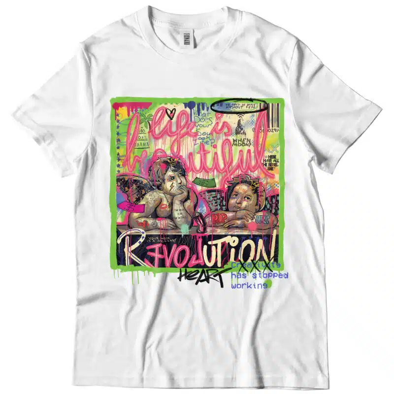 "heART has stopped working" Gli angeli di Raffaello @tshirt